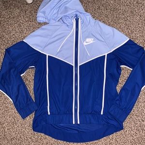 NIKE blue rain jacket